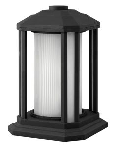 Castelle Black 1 Light GU24 Medium Pier Mount