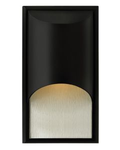 Cascade Satin Black 1 Light GU24 Small Wall Mount