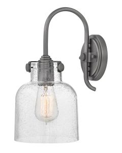 Medium Cylinder Glass Single Light Sconce