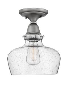 Small School House Glass Flush Mount