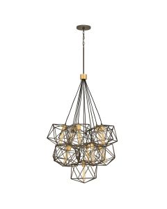 Medium Eleven Light Multi Tier Chandelier