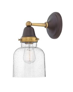 Medium Cylinder Glass Single Light Sconce
