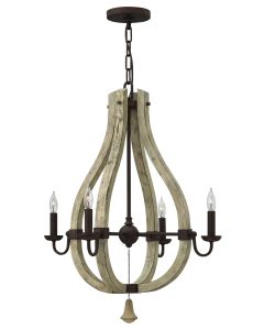 Small Open Frame Single Tier Chandelier